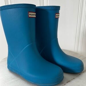 Hunter Kids Vibrant Blue Rain Boots